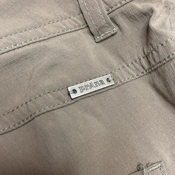 Prana Khaki walking shorts/capris size 10 - Picture 6 of 7